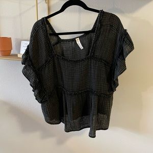 Daily Practice by Anthropologie Short Sleeve Blouse